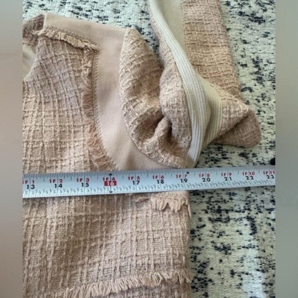 Rebecca Taylor Tweed Zip Up Blazer - Picture 8 of 16